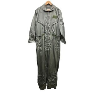 Tru-Spec CWU 27/P Flight Suit Coveralls Men's L Long Sage Green Military Type